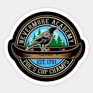 Nevermore Academy Poe's Cup Champs Sticker